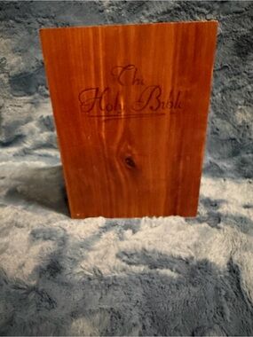 The Holy Bible (Protestant Edition) Wood Box Display - Brown